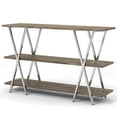 thumbnail image 4 of Furniture of America Pardi 3-Shelf Console Table, Dark Oak, 4 of 8
