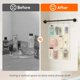 thumbnail image 4 of Mesh Shower Caddy, 7 Pockets Hanging Shower Organizer with Quick Drying Mesh, Portable Space Saving Bathroom Organizer to Hold Soap, Shampoo and Cruise Ship Essentials, White, 2 Pack, 4 of 5