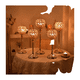 thumbnail image 5 of Candelabro Portavelas Cristal Regalo Adornos Boda Fiesta Malubero Dorados, 5 of 5