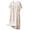 Z26-Pink, variant on Yuncity Nightgown For Women Summer Sleepshirt Short Sleeve Cotton Round Neck Comfortable Homewear Print Soft Pajamas Pjs Sleepwear One Size