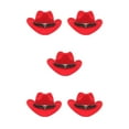 thumbnail image 2 of Decodeary Western Outback Cowboy Hat Channel Inner Cowboy Classic Hat Large Brim Provides red 5Set, 2 of 6