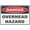 Warning Sign 1, variant on Danger - Workers Below Sign 8"x12" Aluminum Metal Warning Signage With Symbol For Indoor Outdoor Use