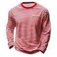 thumbnail image 5 of Byoo Toddler Girls Striped Tee Shirt Long Sleeve Crew Neck T Shirt Casual School Comfortable Top for Children， Red, 5 of 5