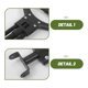 thumbnail image 3 of FOMIYES Mango Telescópico Negro Plegable Con Agarre Ergonómico Y Resistente Para Camping, 3 of 8