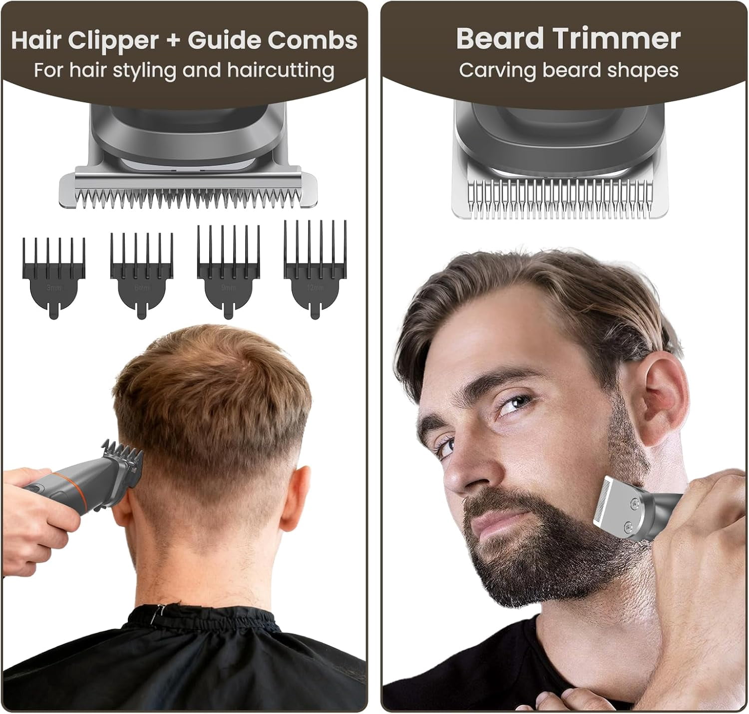 MAXGROOM Manscape All-in-One Body & Pubic Hair Trimmer for Men, V-Shaped No-Nick Groin & Ball Shaver, Waterproof Mens Electric Grooming Kit with Charging Dock, LED Display, Gift for Husband Father