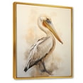 thumbnail image 2 of Designart "Tranquil Perch Of A Serene Pelican II" Pelican Floater Framed Canvas Prints, 2 of 5