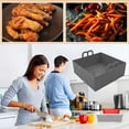 thumbnail image 3 of Folding Rectangle High Temperature Resistant Baking Tray with Handles Silicone Pot Air Fryers Oven Cooking Tool Kitchen Accessories, 3 of 7