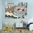 thumbnail image 3 of La bu Birthday Party Decorations La bu Party Supplies 7*5FT Large Size, 3 of 8