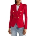 thumbnail image 7 of Womens Blazer, Comdrip Spring and Autumn New Solid Color Fashion Leisure Suit Short Coat Woman Business Blazer for Women Red L, 7 of 7