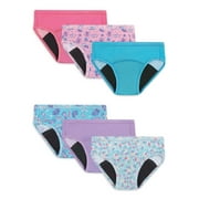Hanes Toddler Girl Potty Trainer Brief Panty, 6 Pack, Sizes 2T-5T