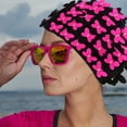 thumbnail image 2 of Shisuyan Swim Cap Pink Long-Lasting Material Girls Swimming Hat 1Set, 2 of 9