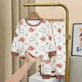 thumbnail image 4 of Kids Underwear Set Clothes Children Pajama Sets  Home Sleepwear  Clothing Boy Girl Autumn Summer T-shirt Tops Pants Suits, 4 of 6