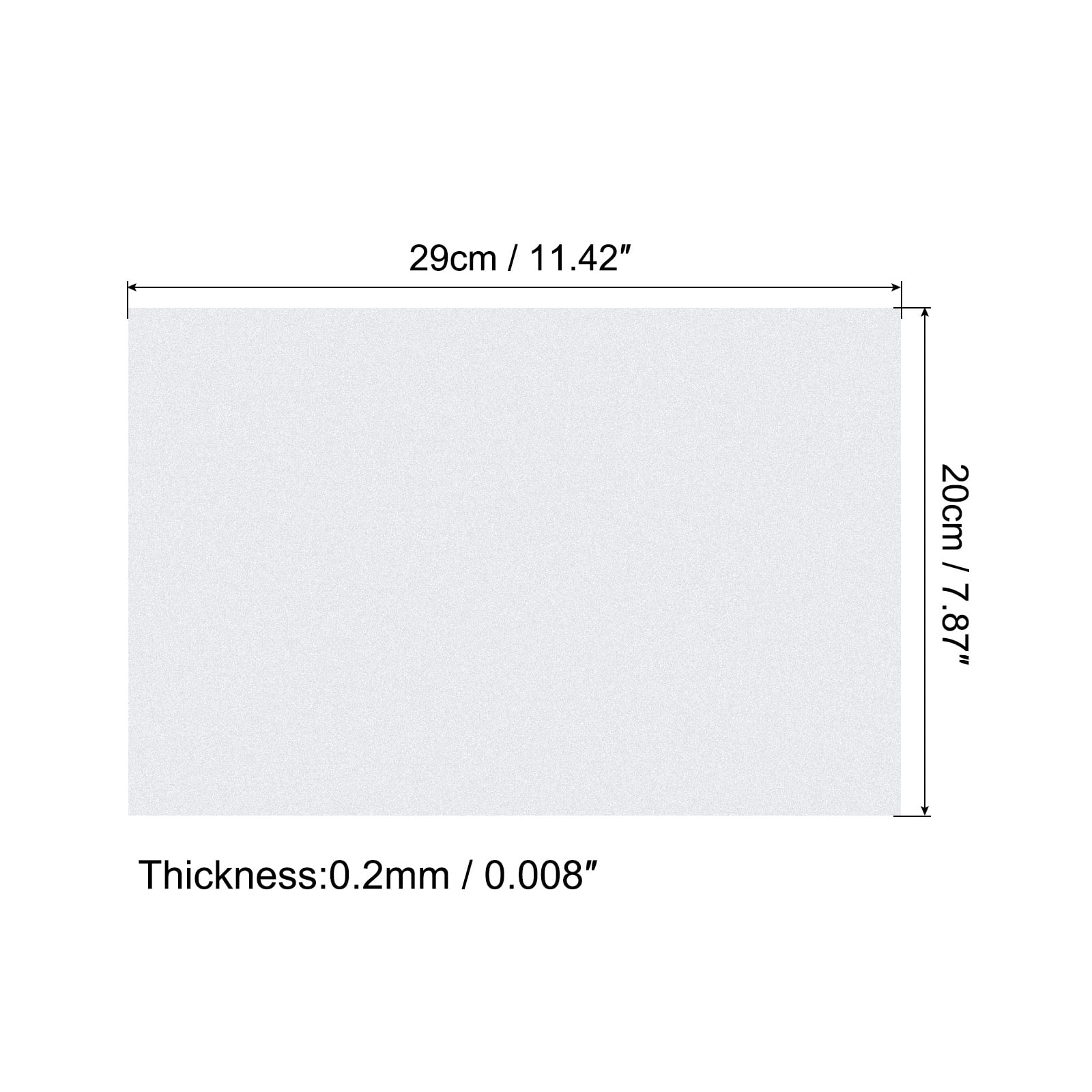 Uxcell Shrink Plastic Sheet 7.87 x 5.71 x 0.012 inch Sanded Shrink Films  Paper Green 5 Pack