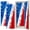 Color 1, variant on Patriotic 2 Pcs School Locker Magnetic Wallpaper 12" x 36" American Flag Abstract Paint Splatter Patriotic Red White Blue Reusable Removable Locker Accessories Back to School Supplies for Classroom