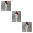 thumbnail image 2 of Tholdsy Mono de cuero PU blanco con ropa femenina a escala 1/6 con estampado negro Type1, 2 of 6