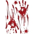 thumbnail image 1 of Halloween Horror Scary Blood Handprint Etiqueta de la pared Etiqueta de la ventana Decoración de Halloween Decoración del hogar de Halloween Arte de la pared Pegatinas WD.WDQZL Hogar, 1 of 3