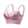 thumbnail image 4 of Afdoent Bras for Women Lace Push Up Racerback Bra Adjustable Straps Wirefree Seamless Comfy Everyday Bra, 4 of 5