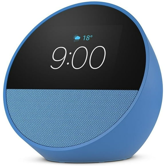 Bocina Asistente de Vox Echo Spot Alexa, BV84J9; Azul