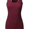 thumbnail image 4 of A2Y Women's Basic Solid Soft Cotton Scoop Neck Racer-Back Tank Top, 4 of 6