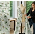 thumbnail image 5 of Soimoi Cotton Cambric Fabric Dot,Leaves & Lizard Reptile Print Fabric by Yard 56 Inch Wide, 5 of 7