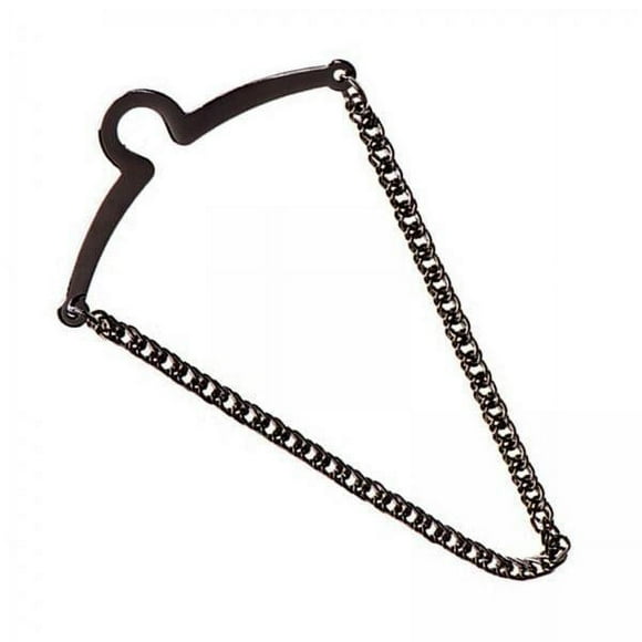 2X Corbata Clips de corbata Clásico Negro para hombres Collar de corbata Regalos navideños Negocios 2 piezas