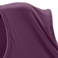 thumbnail image 6 of Yubnlvae Women's V-Neck Modal Tank Top – Lightweight Breathable Sleeveless Tee, Loose Fit Stretchy Basic for Summer & Under Dresses (Purple | 3XL), 6 of 7
