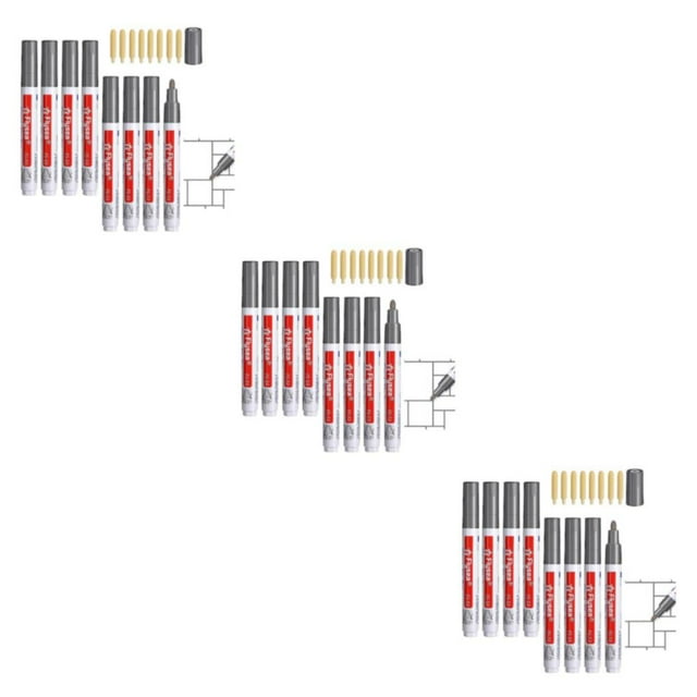 Maytalsory 8pcs/set Convenient And Easy Tile Grout Restoration With Repair Kit Tile Seam Marker Tile Repair Kit dark gray 3Set