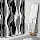 thumbnail image 3 of Cortina de ducha, cortina de ducha ombré para baño, moderna cortina de ducha de tela impermeable con textura de tinta estética y ganchos, 3 of 5