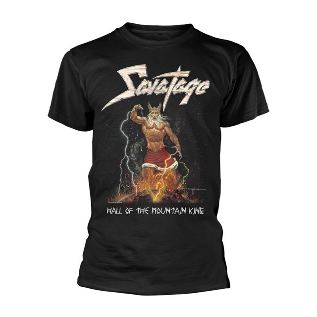Savatage - Camiseta Hall Of The Mountain King para Adultos Unisex (Negro)