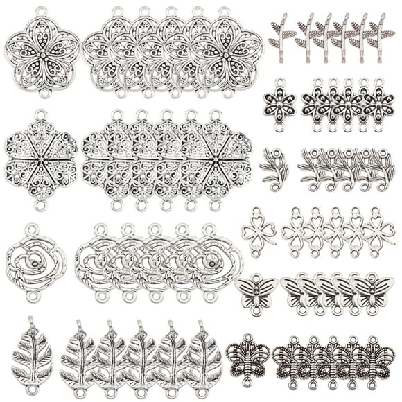 Charm SUNNYCLUE, 100 unidades, dijes con conectores de aleación mixta