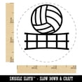 thumbnail image 2 of Volleyball and Net Self-Inking Rubber Stamp Ink Stamper - Yellow Ink - Small 3/4 Inch, 2 of 7