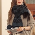 thumbnail image 5 of Bufandas a cuadros de tartán para mujer invierno,Bufandas largas para mujer con flecos,Bufanda súper suave para mujer invierno, 5 of 5