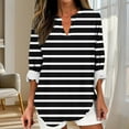 thumbnail image 3 of JTZGDY Plus Size Women's Boho Floral Print Tops Fall Casual Rolled-up Long Sleeve V Neck Tshirts Blouse Loose Fit Beach Vacation Outfits Black#04 XL, 3 of 6