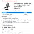 thumbnail image 2 of Thermostat Housing - Compatible with 1991 - 1995 Chevy C3500 7.4L V8 1992 1993 1994, 2 of 2