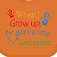 thumbnail image 4 of Inktastic Lacrosse Baby Boys or Girls Baby Bib, 4 of 4