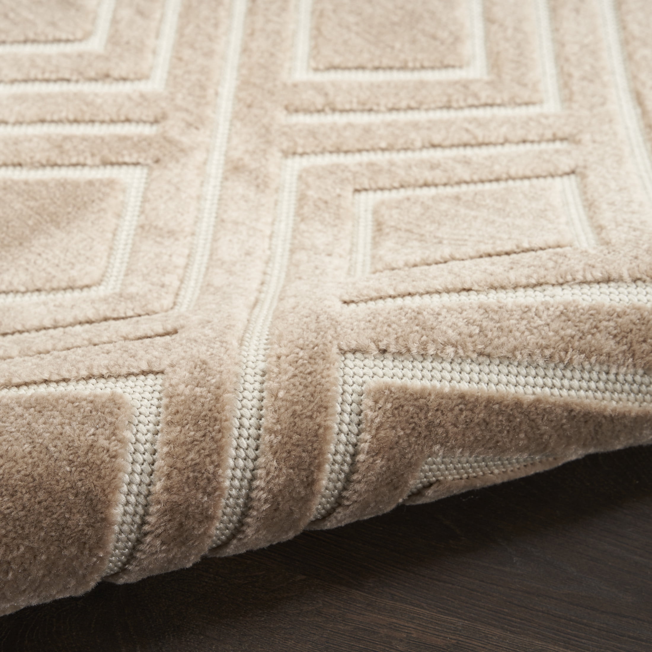 Nourison Care Free 3'11" x 5'11" Brown Modern Indoor Rug
