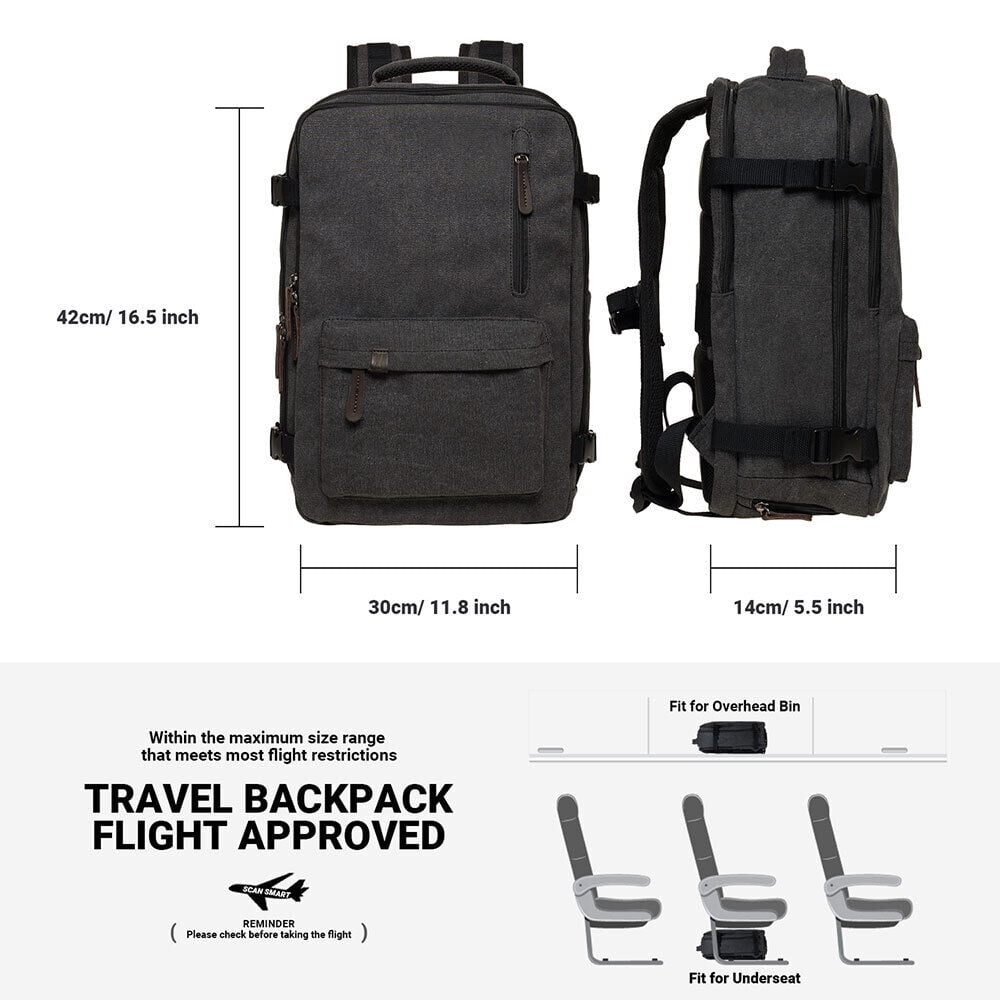 Sac à Dos De Voyage KAUKKO 40 L - Avec Compartiment Ordinateur 15,6" Et Pochette à Chaussures