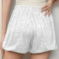 thumbnail image 4 of Kilaqueen Sequin Shorts for Women Sparkly Elastic High Waist Stretchy Shorts Fashion Night Out Party Rave Hot Shorts, 4 of 8