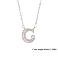 thumbnail image 3 of HHBEAUTY 14K Silver Plated Cubic Zirconia Initial Necklace, Letter Dainty Necklaces for Women, Initial Pendant Necklace Tiny Letter Name Necklaces, Gift for Momen & Mom, 3 of 4