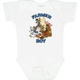 thumbnail image 3 of Inktastic Farmer Boy with Happy Farm Animals Boys or Girls Baby Bodysuit, 3 of 5