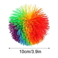 thumbnail image 3 of PVCS Large Rainbow Monkey Stringy Ball Silicone Bouncing Fluffy- Jugging Ball 2PC Gift for Kids, 3 of 3