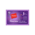 thumbnail image 3 of Hanes Girls' No Show Socks, Fashion Pack, 12-Pairs Assorted M, 3 of 5