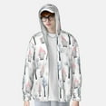 thumbnail image 2 of Gaeub Pink oldman Winter Forest Men's and Women's UPF 50+ Long-Sleeved Sun Protection Clothing, Fishing Shirt Long Sleeve Zip-X-Large, 2 of 7