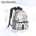 thumbnail image 4 of Vsdgher Cowboy Print Unisex Large Capacity Bookbag Schoolbag Casual Daypack for High School/College/Teens/Travel/Work, 4 of 8