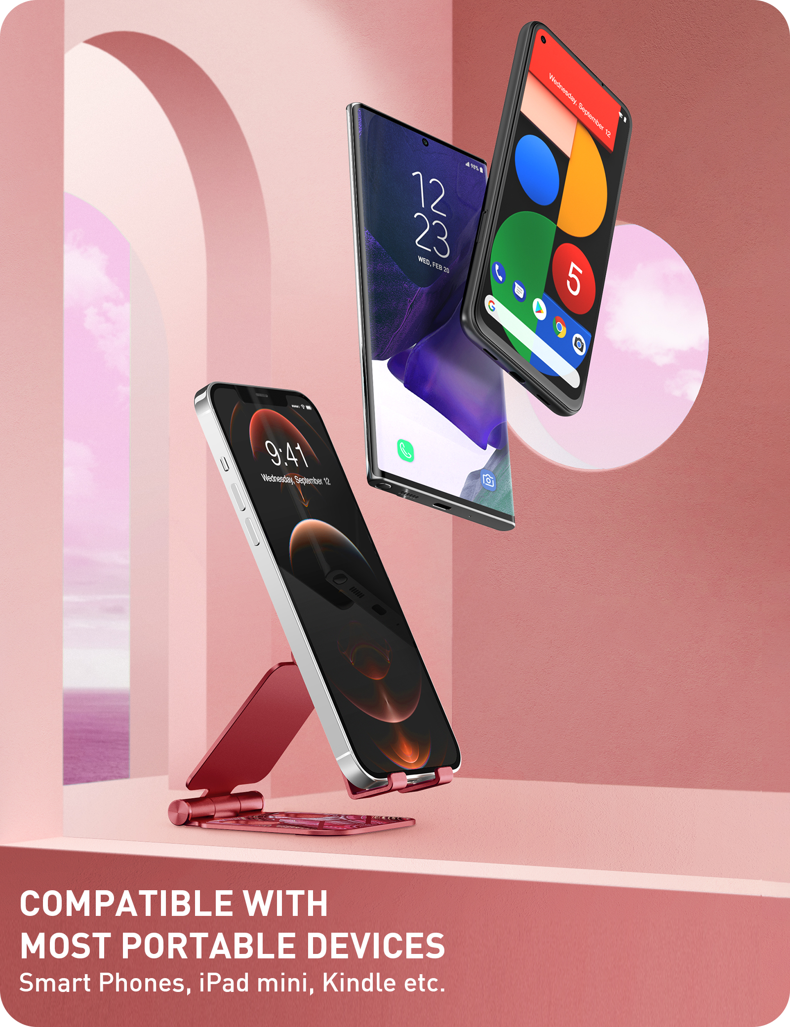 Suporte Celular I-Blason - Dobrável Ajustável Para Todos Smartphones