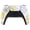 The Great GOLDEN Wave Off Kanagawa - White, variant on eXtremeRate Replacement Touchpad Front Housing Shell for ps5 Controller BDM-010/020/030/040/050/060 - The Great GOLDEN Wave Off Kanagawa - Black