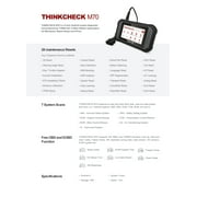 THINKCAR 5-inch Full System OBD2 Scanner Car Code Reader Tablet Comprehensive Vehicle Diagnostic Scan Tool - THINKCHECK M70