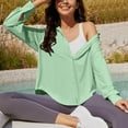 thumbnail image 6 of Wyobmus Women's Summer Sun Protection Shirts Long Sleeve Upf50+ Button Down Shirt Quick Dry Side Slit Swim Beach Cover Up Mint Green, 6 of 7