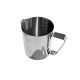 thumbnail image 3 of Billuyoard Jarra de espuma de leche inoxidable de 350ml/600ml/100ml, jarra de café Latte, taza a escala artesanal Barista Juegos de servir café y té escala 1000ml, 3 of 6