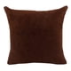 thumbnail image 2 of Fundas de almohada decorativas de terciopelo, fundas de cojín de gamuza suave y lisas para sofá Chocolate-45x45cm, 2 of 9